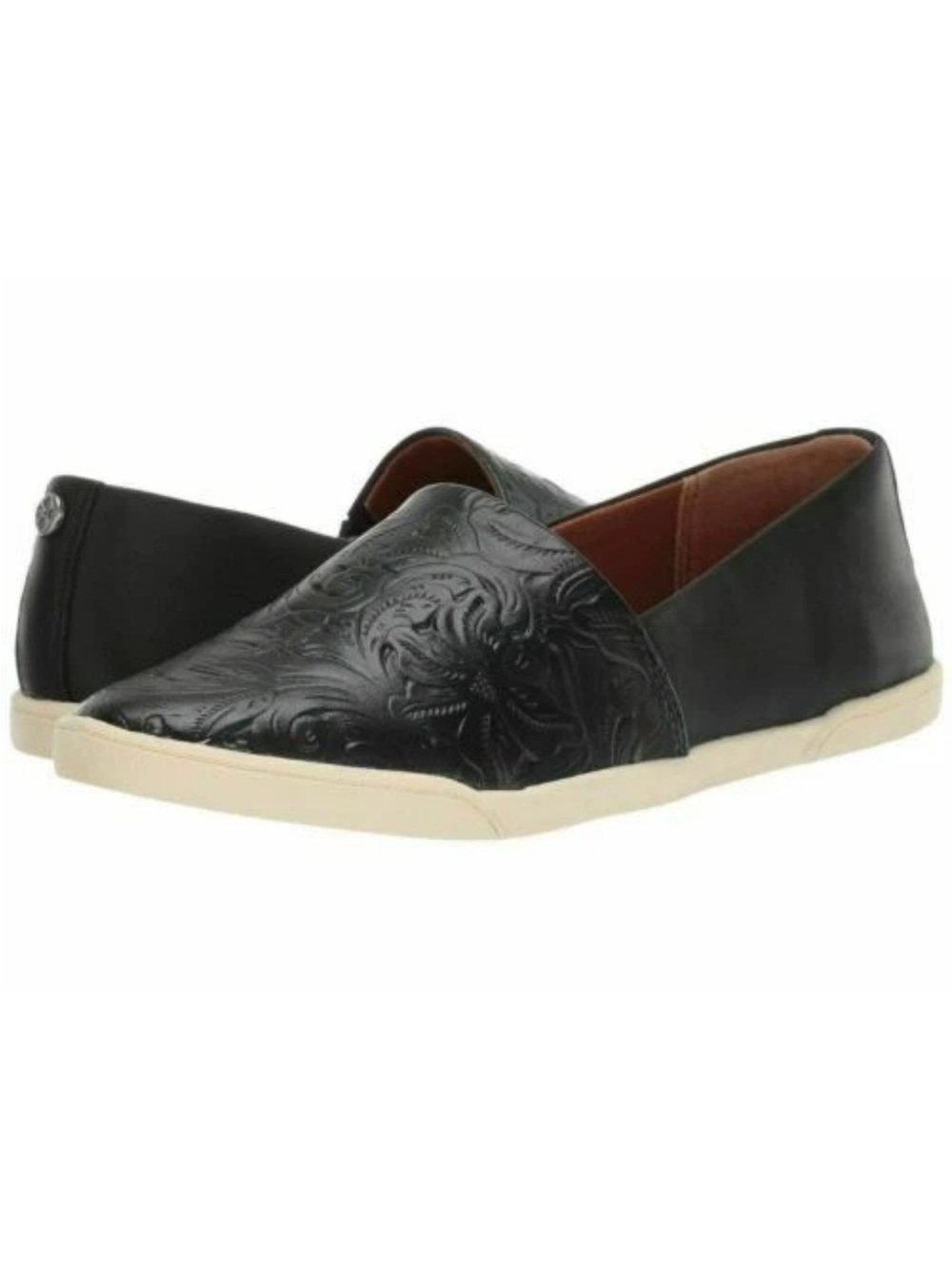Patricia Nash Lola Tooled Womens Slip-On Lester Flat Shoes Black Multi Size 11